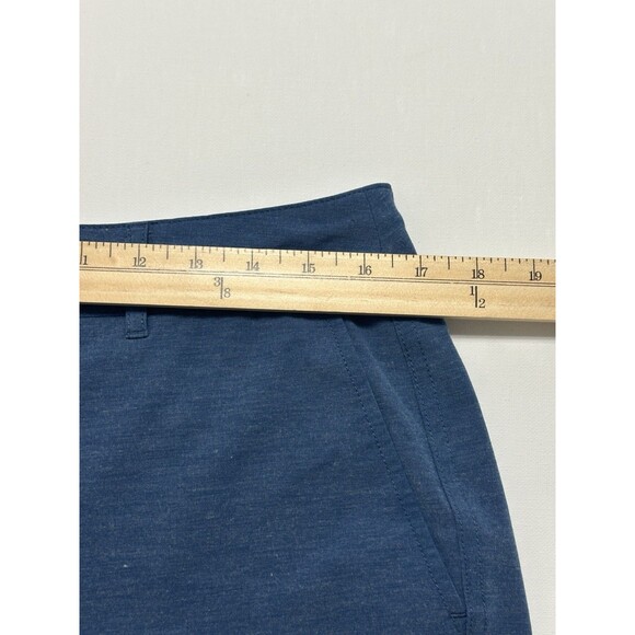 Faherty All Day Shorts Mens 32 Blue Casual Stretch Drawstring Pocket Summer - Picture 8 of 14